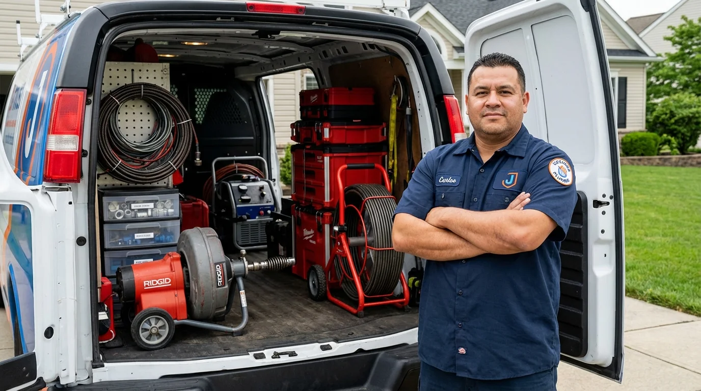 Professional drain cleaning equipment and Johns Plumbing LLC plumber in Walterboro